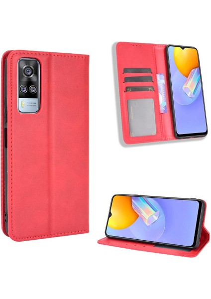 Vivo Y51/VIVO 1A Pu Deri Manyetik Kapatma Cüzdan Için Kılıf (Yurt Dışından) modelleri