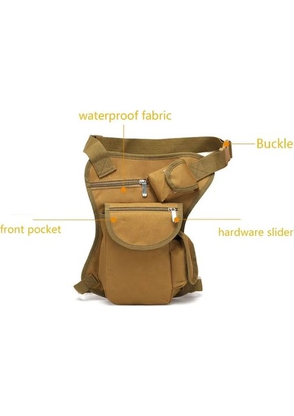 Haki-Açık Su Geçirmez Taşınabilir Kamp Çantası Dayanıklı Kamuflaj Taktik Bacak Çantası Dağcılık Sürme Çok Fonksiyonlu Bel Çantası (Yurt Dışından) fırsatları