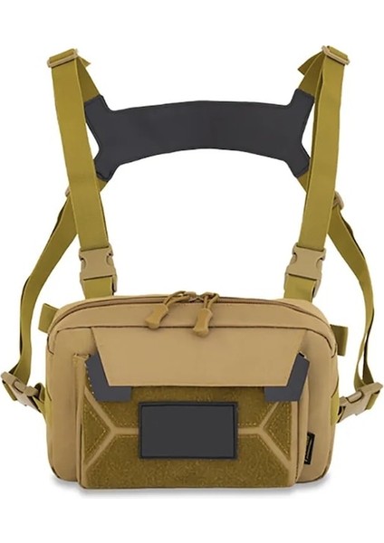 Haki-Su Geçirmez 600D Taktik Göğüs Çantası Erkek Molle Naylon Tırmanma Kamp Çantaları Açık Askeri Spor Seyahat Yelek Sırt Çantası XA919D (Yurt Dışından)