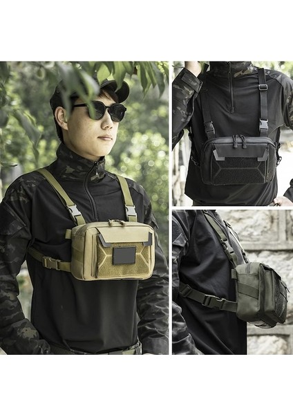 Haki-Su Geçirmez 600D Taktik Göğüs Çantası Erkek Molle Naylon Tırmanma Kamp Çantaları Açık Askeri Spor Seyahat Yelek Sırt Çantası XA919D (Yurt Dışından) modelleri