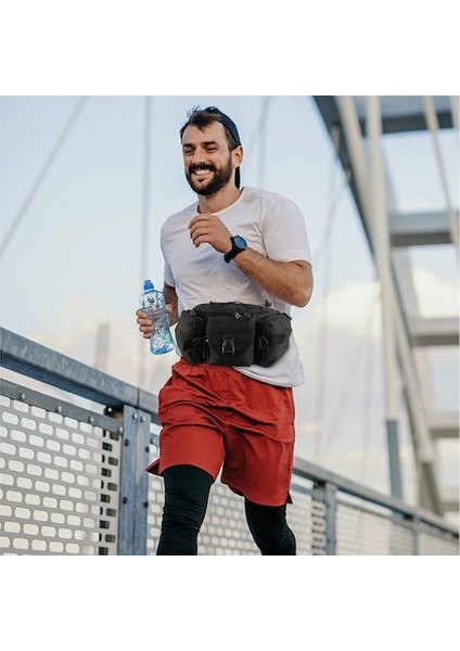 Haki-Taktik Bel Çantası Askeri Fan Çantası Spor Açık Büyük Kapasiteli Su Geçirmez Sürme Seyahat Koşu Çok Fonksiyonlu Göğüs Çantası (Yurt Dışından) indirimleri
