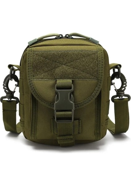 Ordu Yeşil-Taktik Omuz Çantası Koruyucu Artı K315 Spor Çantası Askeri Molle Edc Kılıfı Kamuflaj Naylon Açık Yürüyüş Bisiklet Çantası (Yurt Dışından)