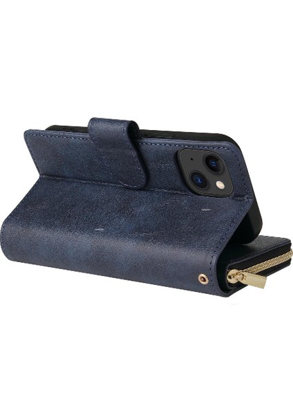 Iphone 15 Için Kılıf Kart Tutucu Fermuar Cep Cüzdan Kılıf 9 Kart Yuvaları ile (Yurt Dışından) fırsatları