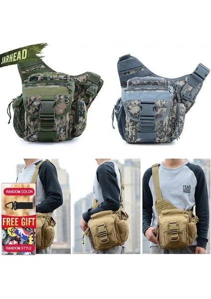 Tan-Askeri Taktik Omuz Çantası 900D Oxford Erkekler Açık Kamera Çantası Tırmanma Kamp Balıkçılık Trekking Molle Ordu Çantası 9 Renkler (Yurt Dışından)