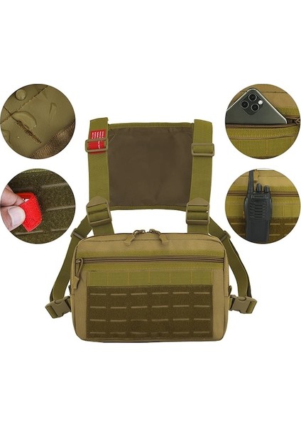 Siyah-Erkek 600D Naylon Askeri Göğüs Çantası Su Geçirmez Taktik Tırmanma Kamp Göğüs Çantaları Açık Ordu Spor Seyahat Sırt Çantası XA918D (Yurt Dışından) indirimleri