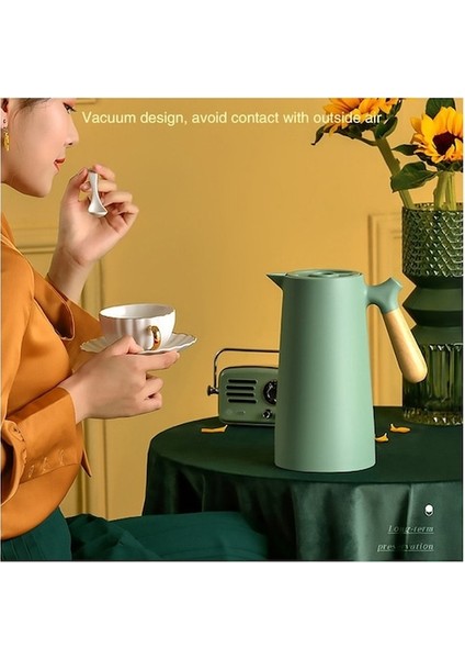 Hyt-1 Litre Büyük Kapasiteli Yalıtımlı Su Matarası - Siyah (Yurt Dışından)