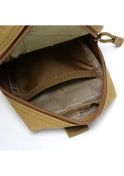 Haki-Çok Fonksiyonlu 1000D Açık Askeri Taktik Bel Çantası Edc Molle Aracı Fermuar Bel Paketi Aksesuarı Dayanıklı Kemer Kılıfı (Yurt Dışından) indirimleri