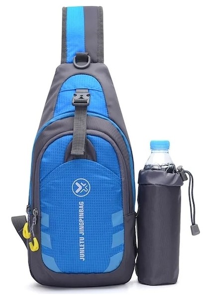 Mavi-Erkekler Seyahat Yürüyüş Omuz Çantası Kadın Göğüs Sırt Çantası Spor Açık Bilgisayar Telefonu Çantası Tırmanma Spor Trekking Balıkçılık Çantası (Yurt Dışından)