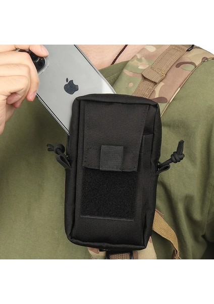 Siyah-Molle Taktik Bel Çantası Açık Acil Edc Çantası Telefon Paketi Spor Tırmanma Koşu Aksesuarları Askeri Alet Av Çantaları (Yurt Dışından) indirimleri