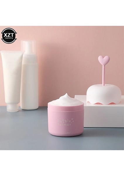 Mor Yüz Temizleyici Köpük Makinesi Taşınabilir Köpük Temizleme Aracı Basit Duş Banyo Şampuan Kabarcık Makinesi Yüz Temizleme Aracı Için Yeniden Kullanılabilir (Yurt Dışından) fırsatları