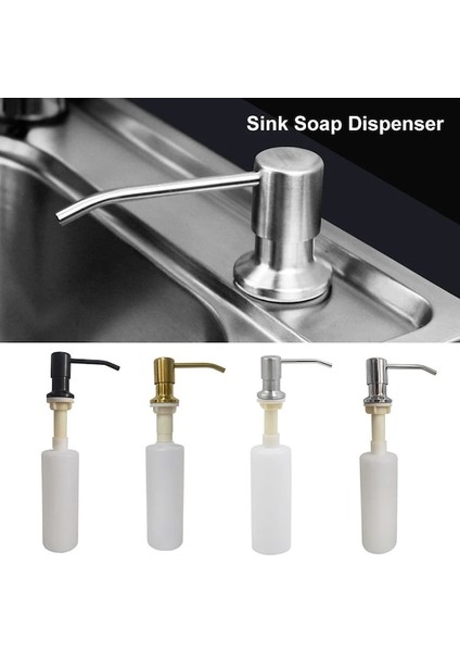 Gold-1pcs 300 ml Mutfak Lavabo Sabunluk Elle Basarak Sabun Losyon Dispenseri Banyo Aksesuarları Losyon Depolama Şişesi (Yurt Dışından) fiyatları