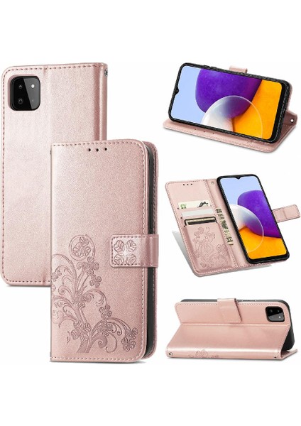 Samsung Galaxy A22 5g Için Kılıf Zarif Iş Dört Yapraklı Yonca Deri (Yurt Dışından) fırsatları