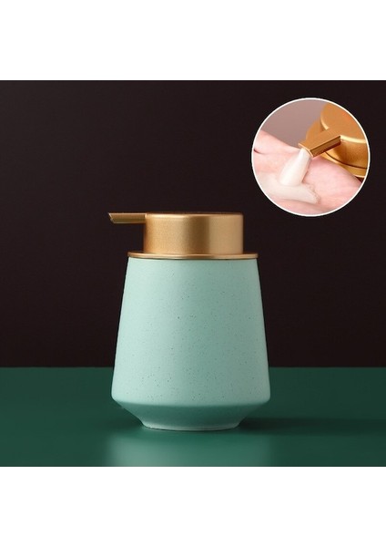Green-B-Nordic Seramik Sabunluk Şişeleri Duş Jeli Şampuan Şişesi El Dezenfektanı Sıvı Sabunluk Banyo Aksesuarları Seti (Yurt Dışından)