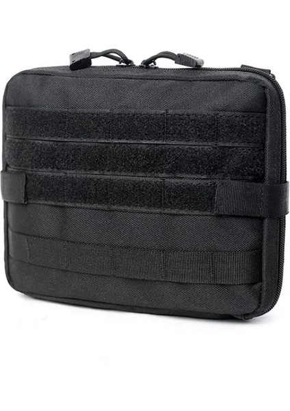 Siyah Taktik Molle Tıbbi Kese Büyük Organizatör Yardımcı Askeri Açık Seyahat Kamp Yürüyüş Avcılık Aksesuarları Edc Bel Çantası (Yurt Dışından) indirimleri