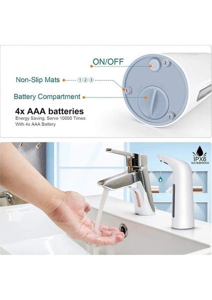 Beyaz Sabunluk Pompası Otomatik Sıvı Sabunluk Kızılötesi Akıllı Sensör Fotoselli Köpük Şampuan Dispenserleri Mutfak Banyo Için (Yurt Dışından) fırsatları