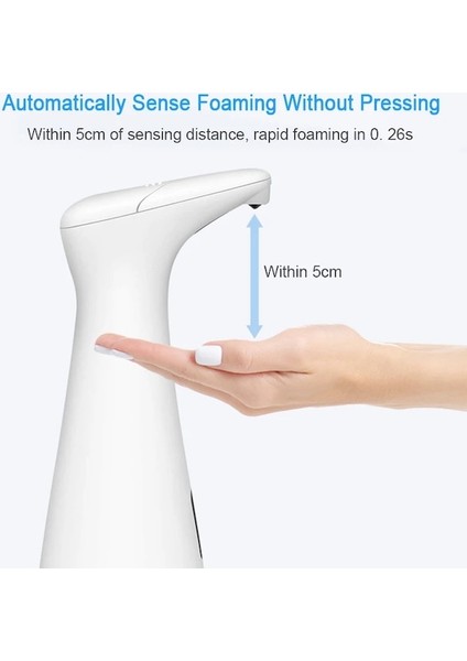 Beyaz Sıvı Kutulu-Sıvı Veya Köpük Sabunluk Otomatik El Yıkama Yıkama Mutfak Banyo Dispenseri Için Akıllı Indüksiyon Köpük Makinesi (Yurt Dışından) indirimleri