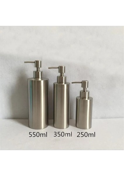 550ML-PASLANMAZ Çelik 250ML 350ML 550ML Sıvı Sabunluk Mutfak Banyo Losyon Pompa Şişesi Çok Fonksiyonlu Lavabo Deterjan Kaynağı (Yurt Dışından) fiyatları