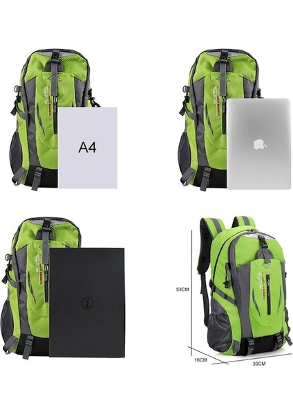 Yeşil-Yeni 30L Açık Balıkçılık Çanta Erkek Kadın Su Geçirmez Seyahat Trekking Sırt Çantası Tırmanma Yürüyüş Kamp Sırt Çantası Taktik Spor Çantaları (Yurt Dışından) fırsatları