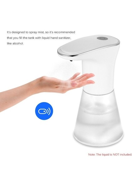 350 ml Otomatik Indüksiyon Alkol Dağıtıcı Fotoselli Sis Spreyi Hijyen Otomatik Sensör El Temizleyici USB Indüksiyon Püskürtücü (Yurt Dışından) fiyatları