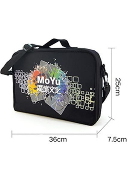 Moyu Çanta Siyah- Ecube Moyu Speedcube Çanta Profesyonel Çanta Için 2x2 3X3X3 4x4 5x5 6x6 7x7 8x8 Sihirli Bulmaca Hız Küp Tüm Katmanlı Oyuncaklar Hediye (Yurt Dışından) fırsatları