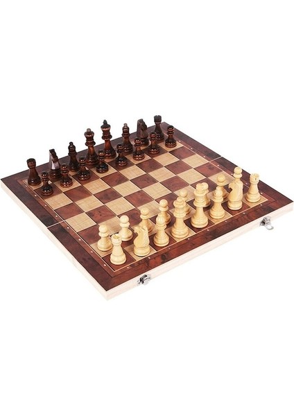 44 Cm-39 39 cm 3 In 1 Satranç Katlanır Ahşap Renkli Satranç Büyük Satranç Tahtası Ile Yeni Başlayanlar Çocuk Yetişkinler Için (Yurt Dışından)