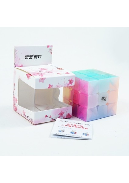 3x3-Qiyi Jöle Renk 2x2 3x3 4x4 5x5 Piramit Anahtarlık Sihirli Küp Jöle Eğitici Cubo Magico Bulmaca Oyuncak Çocuk Çocuk Hediye Için (Yurt Dışından)