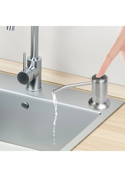 Deterjan KAPAĞI-304 Paslanmaz Çelik Mutfak Lavabo Sıvı Sabunluk Pompası Losyon Pompası Uzatma Tüpü Yüksek Kaliteli Lavabo Sabunluk Krom (Yurt Dışından) modelleri