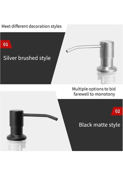 Deterjan KAPAĞI-304 Paslanmaz Çelik Mutfak Lavabo Sıvı Sabunluk Pompası Losyon Pompası Uzatma Tüpü Yüksek Kaliteli Lavabo Sabunluk Krom (Yurt Dışından) fırsatları