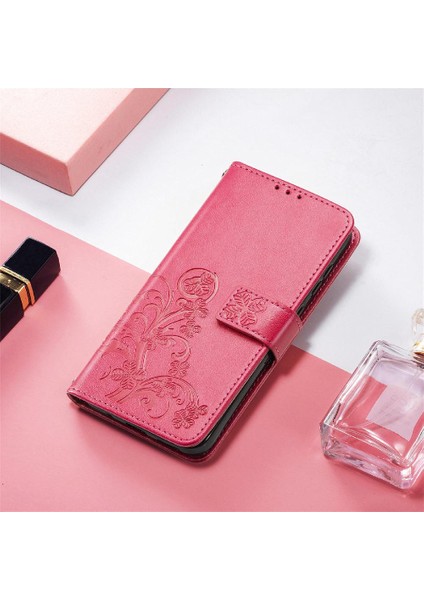 Xiaomi Poco M4 Pro Kısa Kayış Flip Kapak Dört Yapraklı Yonca Durumda (Yurt Dışından)