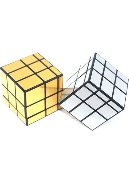 Gümüş-Qiyi 3X3X3 Ayna Sihirli Küp Bulmaca Hız Magico Küp Bebek Çocuk Oyuncakları Altın Gümüş Etiket Çıkartmalar (Yurt Dışından) modelleri