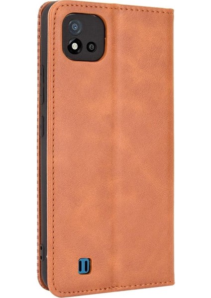 Realme C11/C20/C20A Pu Deri Cüzdan Manyetik Kapatma Için Kılıf (Yurt Dışından) modelleri
