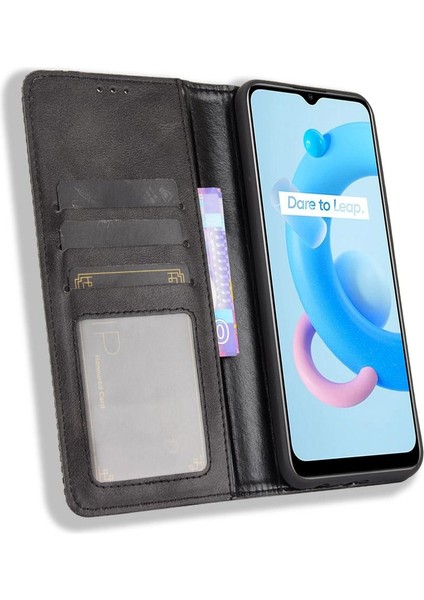 Realme C11/C20/C20A Pu Deri Cüzdan Manyetik Kapatma Için Kılıf (Yurt Dışından) modelleri