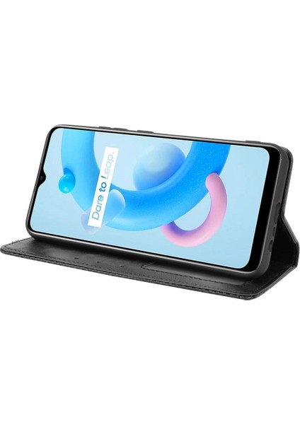 Realme C11/C20/C20A Pu Deri Cüzdan Manyetik Kapatma Için Kılıf (Yurt Dışından) indirimleri