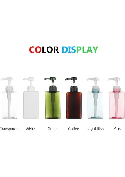 PEMBE-100ML--650ML Kare Şeffaf Şişe Sıvı Sabun Şanti Köpük Noktaları Şişeleme Şampuan Losyon Duş Jeli Pompası Bottlesnding (Yurt Dışından)