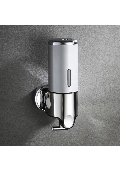 Gümüş-Şampuan ve Sabun Sıvı Dispenseri Tek/çift/üçlü 500ML Sıvı Dispenser Kabı Duvara Monte Banyo Şampuan Dispenseri (Yurt Dışından)