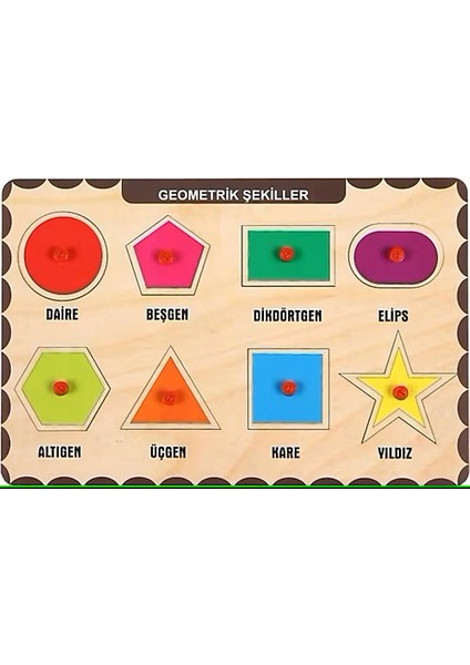Ahşap Oyuncak -Geometrik Şekiller