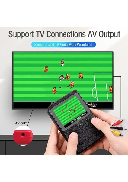 Çift KIRMIZI-GC26 Retro Taşınabilir Mini El Video Oyun Konsolu 3.0 Inç Renkli LCD Çocuk Renkli Oyun Oyuncu Dahili 400 Oyun (Yurt Dışından)