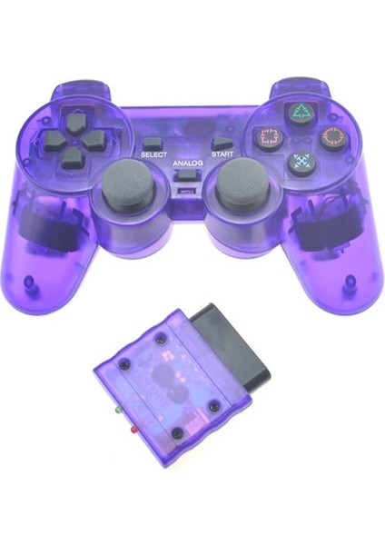 Yeşil-Şeffaf Renkli Kablosuz Gamepad Sony Ps2 2.4g Titreşim Joystick Blutooth Denetleyici Playstation 2 Joypad (Yurt Dışından) indirimleri