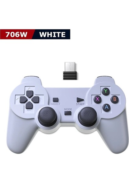 White-2.4g Kablosuz Gamepad Psp / Pc / Tv Kutusu / Android Telefon Oyun Denetleyicisi Joystick Süper Konsol x Pro Rk (Yurt Dışından)