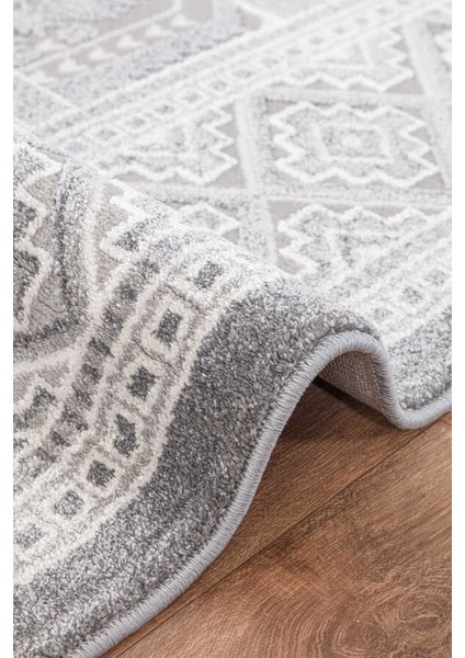 Elmina Gri Halı Yumuşak Oturma Odası Salon Çocuk Odası Mutfak Halısı QP038 150 x 230 fırsatları