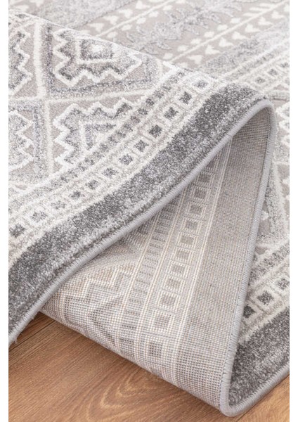 Elmina Gri Halı Yumuşak Oturma Odası Salon Çocuk Odası Mutfak Halısı QP038 150 x 230 indirimleri