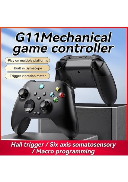 BLUE-G11 Kablosuz Bt Mekanik Oyun Denetleyicisi Anahtarı Pro Pc Android Ios Akıllı Telefon Tv Set Üstü Kutusu 2.4g Gamepad Joystick (Yurt Dışından)