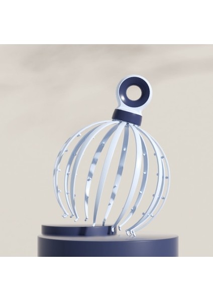 3 Adet D18 Baş Masajı Saç Derisi Meridyen Masajı 12 Claw Açık Mavi (Yurt Dışından)