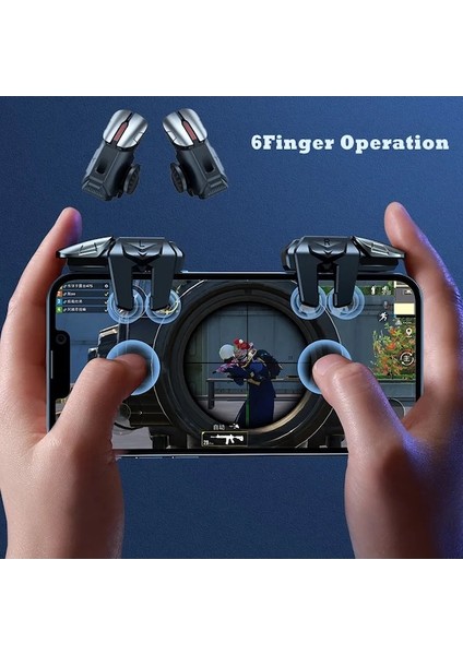 1 Çift-Cep Telefonu Oyunu Tetik Gamepad Joystick 6-Parmak Amaç Çekim E-Spor Oyunu Android Pubg Oyun Denetleyicisi Için Parmak Uçları (Yurt Dışından) fiyatları