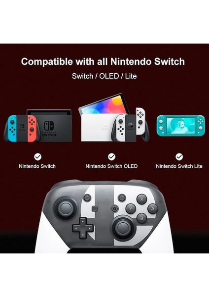 Canavar Anahtarı Pro Denetleyici Nintendo Anahtarı Için OLED Lite Joystick Gamepad Ns Pc Controle Bluetooth Kablosuz Oyun Konsolu Joypad (Yurt Dışından) modelleri