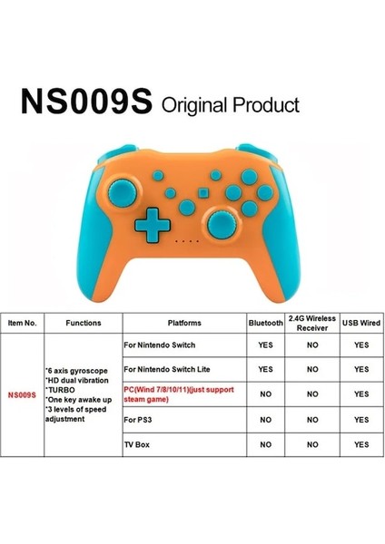 NS009S OB-MG25Z Kablosuz Denetleyici Nintendo Anahtarı/anahtarı Lite/oled Tesla Araba Joystick Android/ios Mobil Cihaz Pc Gamepad (Yurt Dışından)
