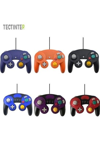 USB Siyah-Usb Kablolu Denetleyici Joypad Joystick Nintendo Için Gamecube Için Ngc Gc Için Pc Için Mac Bilgisayar Pedi (Yurt Dışından)