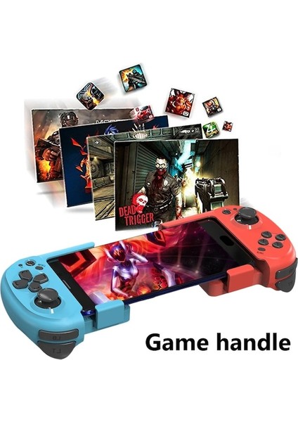 Mavi Yeşil-Mocute 061 Gamepad Kablosuz Bluetooth Sol Sağ Bölünmüş Oyun Denetleyicisi Android/ıos Telefonlar Için Oyun Joystick Gamepad (Yurt Dışından)