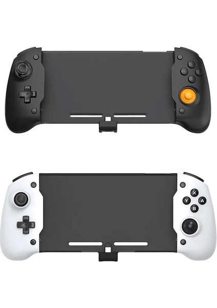 Beyaz F-Yükseltilmiş Oyun Denetleyicisi Için Nintendo Anahtarı OLED Konsolu El Kavrama 6 Eksenli Gyro Joystick Çift Motorlu Titreşim Gamepad (Yurt Dışından) modelleri