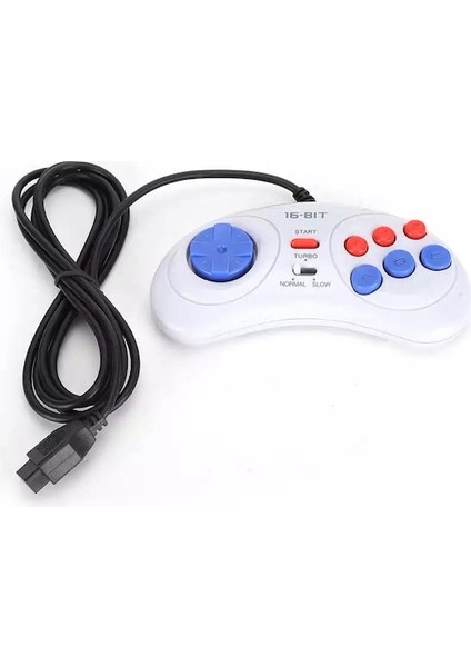 1 ADET-16BIT 9-Pin Mini Elde Kullanılır Oyun Konsolu Ergonomik Oyun Denetleyicisi Beyaz Sega Pubg Mobile Gamepad Için Küçük Boyutlu ve Hafif (Yurt Dışından)